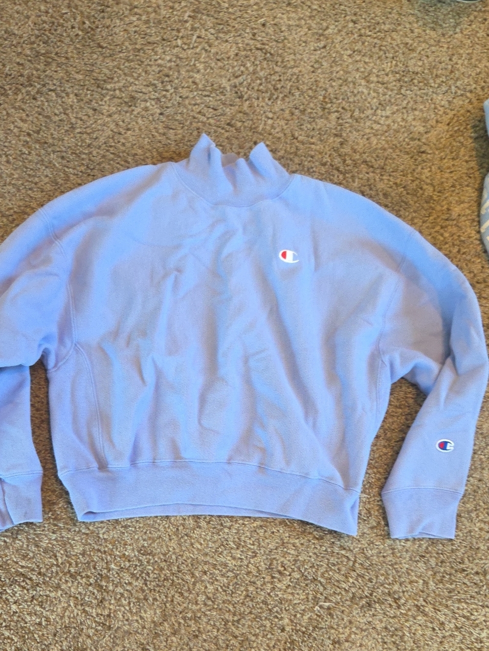 Champion Women’s Light Purple Mock Neck Sweatshirt
